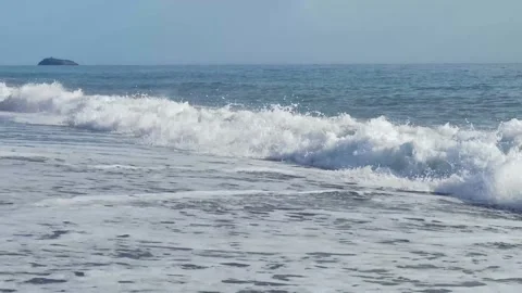 View of the azure water of the sea. Stock Footage 197142913