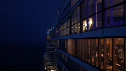 view to the back aft of the cruise ship ... | Stock Video | Pond5