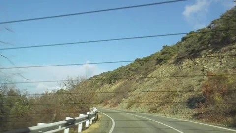 View back from the car to the mountains Stock Footage 82931743
