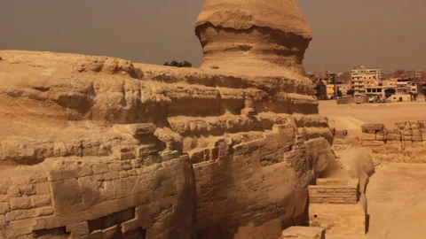 View from back of Great Sphinx Stock Footage 113522593