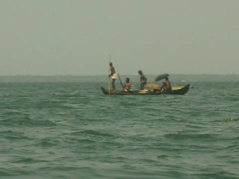 A view of backwaters Foto stock