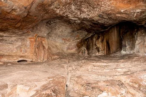 View of Badami cave no 2 Stock Photos