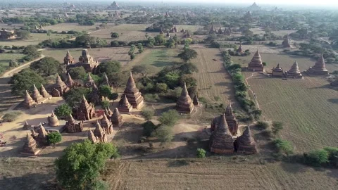 The view of Bagan Stock Footage 155780057
