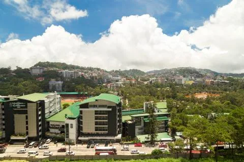 View on Baguio from a mountain Stock Photos