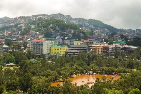 View on Baguio from a mountain Stock Photos