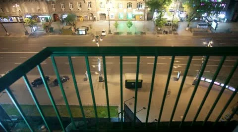 View from a balcony time lapse Vídeos de archivo 10997127