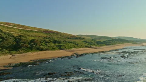 A view of the Ballito coast Stock Footage 272425434