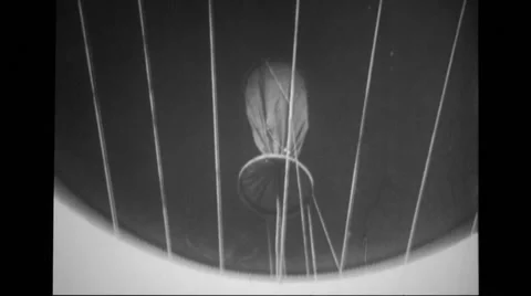 View of a balloon from underneath Stock Footage