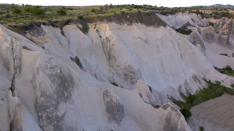 View from the balloon to the valley in Cappadocia 스톡 동영상 112028636