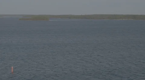 View of the Baltic Sea shot from ferry Stock Footage 64554309