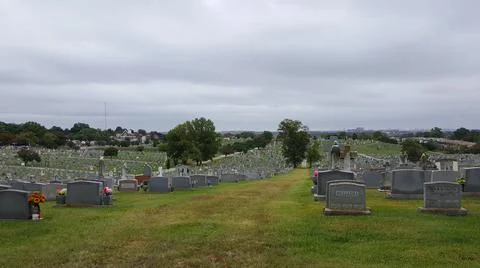 View of a Baltimore graveyard Stock Photos