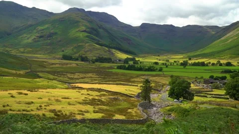A view of the band and mickledon valley Stock Footage 346921134