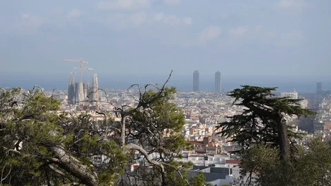 View of Barcelona Stock Footage 86612205