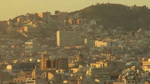 View of Barcelona, Spain Stock Footage 154405063