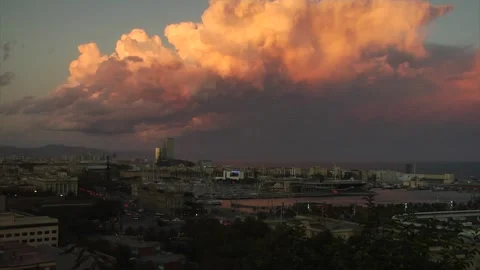 View of Barcelona, Spain Stock Footage 154405138