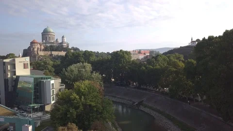 View of the Basilica of Esztergom Video stock 93961067