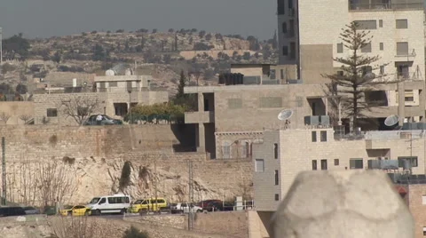 View from the Basilica of the Nativity. Stock Footage 51555368