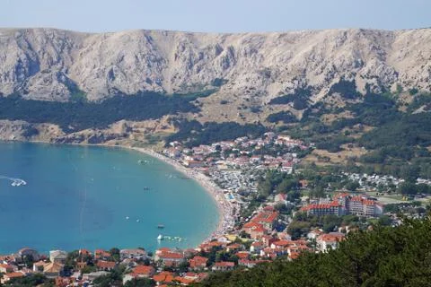 View of Baska, croatia Stock Photos