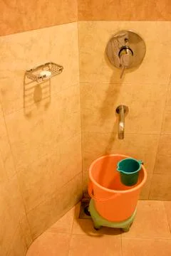 View of Bathroom Corner Stock Photos