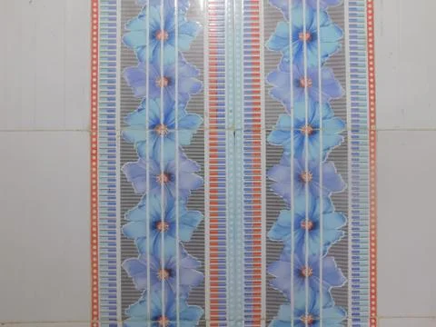 View of bathroom tiles texture Stock Photos