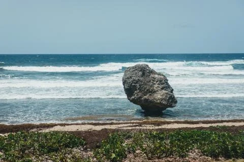 View of the Bathsheba beach in Barbados. Stock-Fotos