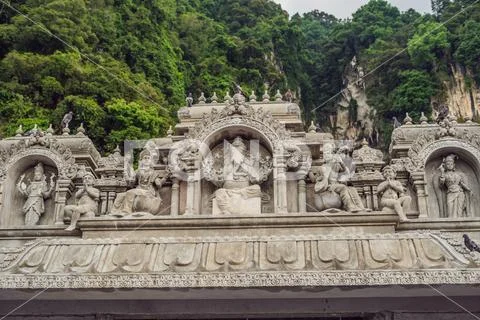 View in the Batu Caves, near Kuala Lumpur, Malaysia Stock Photos