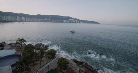View of the Bay of Acapulco, México Stock Footage 139778754