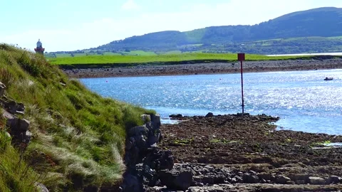 View of the bay, bay, Atlantic Ocean, Ireland Stock Footage 230166876