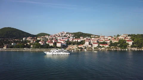 View of the Bay of Dubrovnik Vídeo Stock 251279554
