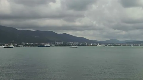 View of the bay in the foothills Video stock 170759767