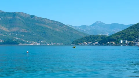 View of the bay of kotor 스톡 동영상 332167643