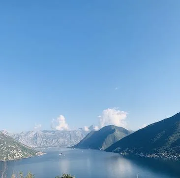 View of the Bay of Kotor Stock Photos