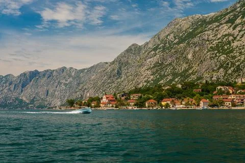 View of Bay of Kotor Stock Photos