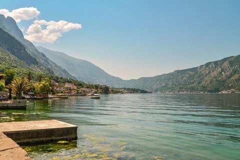 View of Bay of Kotor Stock Photos