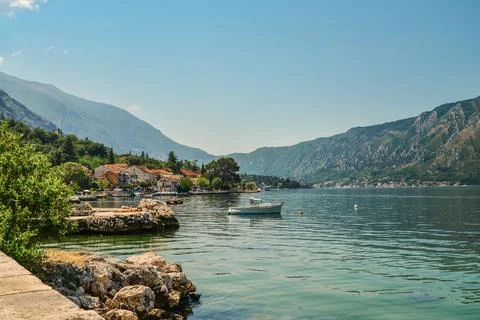 View of Bay of Kotor 写真素材