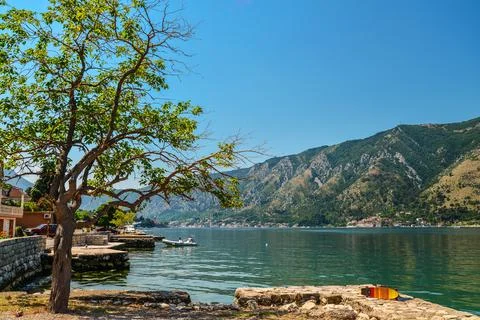 View of Bay of Kotor Stock Photos