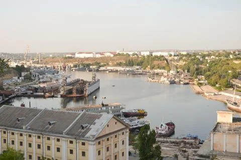 View of bay in sevastopol Stock Photos