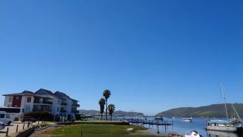 View to the bay at summer Foto stock