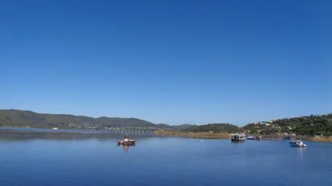 View to the bay at summer Stock Photos