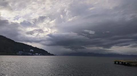 View from the bay of Trondheim Stock Photos