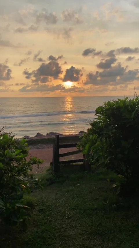 View of the beach in the afternoon | sunset 動画素材 243855410