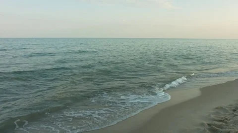 The view of the beach and sea views Video stock 81267996