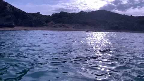 View the beach from the boat in the sea 動画素材 200486869