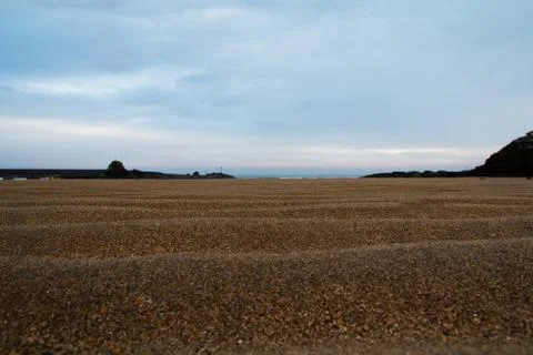 View from the beach in Bude, Cornwall Stock Photos