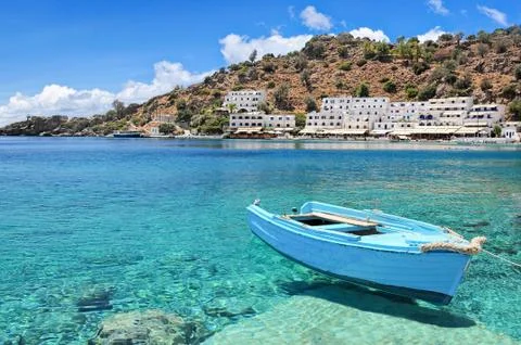 View of beach at Crete Stock Photos