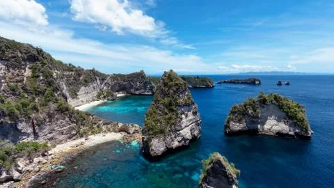 View of the beach diamond Stock Illustration