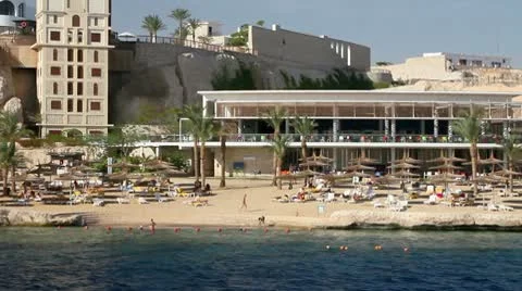 View of the beach Stock Footage 10729049