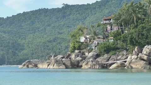 View of the beach Stock Footage 112655574