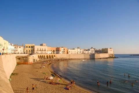 View of the beach in Gallipoli Foto stock