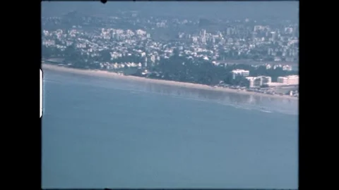 View of a beach with hotels. Stock Footage 271195499